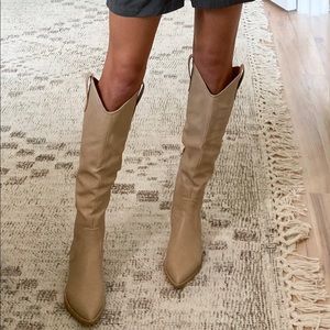 Oasis society tan western boots